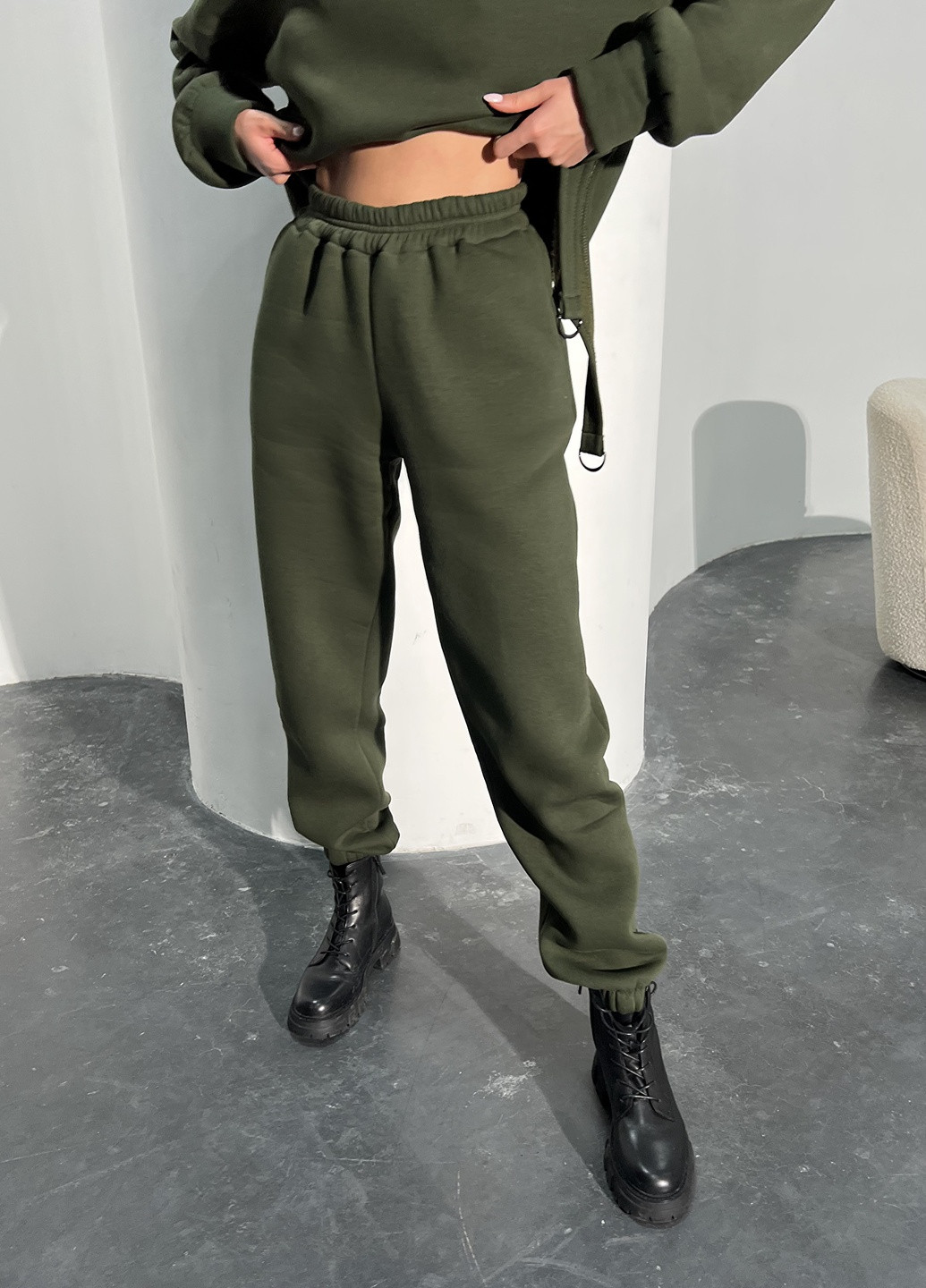 Теплые брюки на флисе Jadone Fashion брюки (255189522)