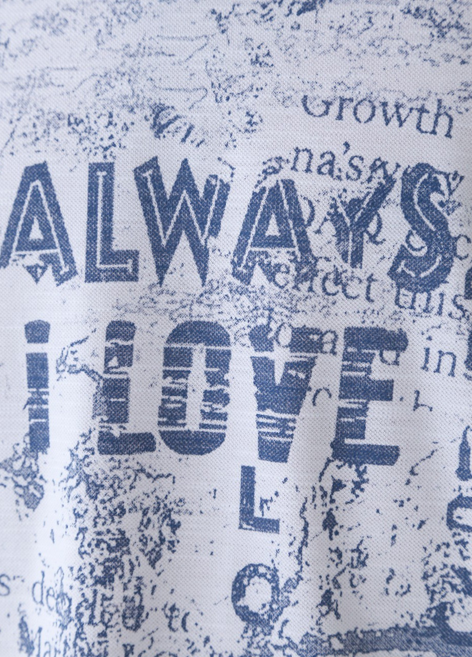 Белая футболка мужская белая тонкая с надписями Bagarda