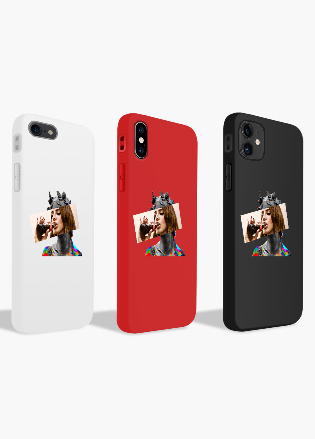 Чехол силиконовый Apple Iphone Xs Лана Дель Рей Ренесанс (Lana Del Rey Renaissance) Белый (8938-1204) MobiPrint (219356843)