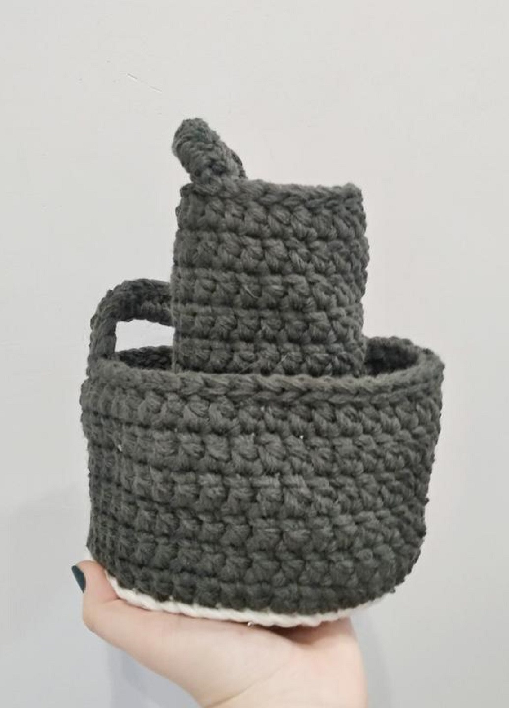 Набор подвесных корзинок органайзеров для мелочей косметики украшений 2 штуки в наборе ручной работы (23593-Нов) Francesco Marconi (251880032)