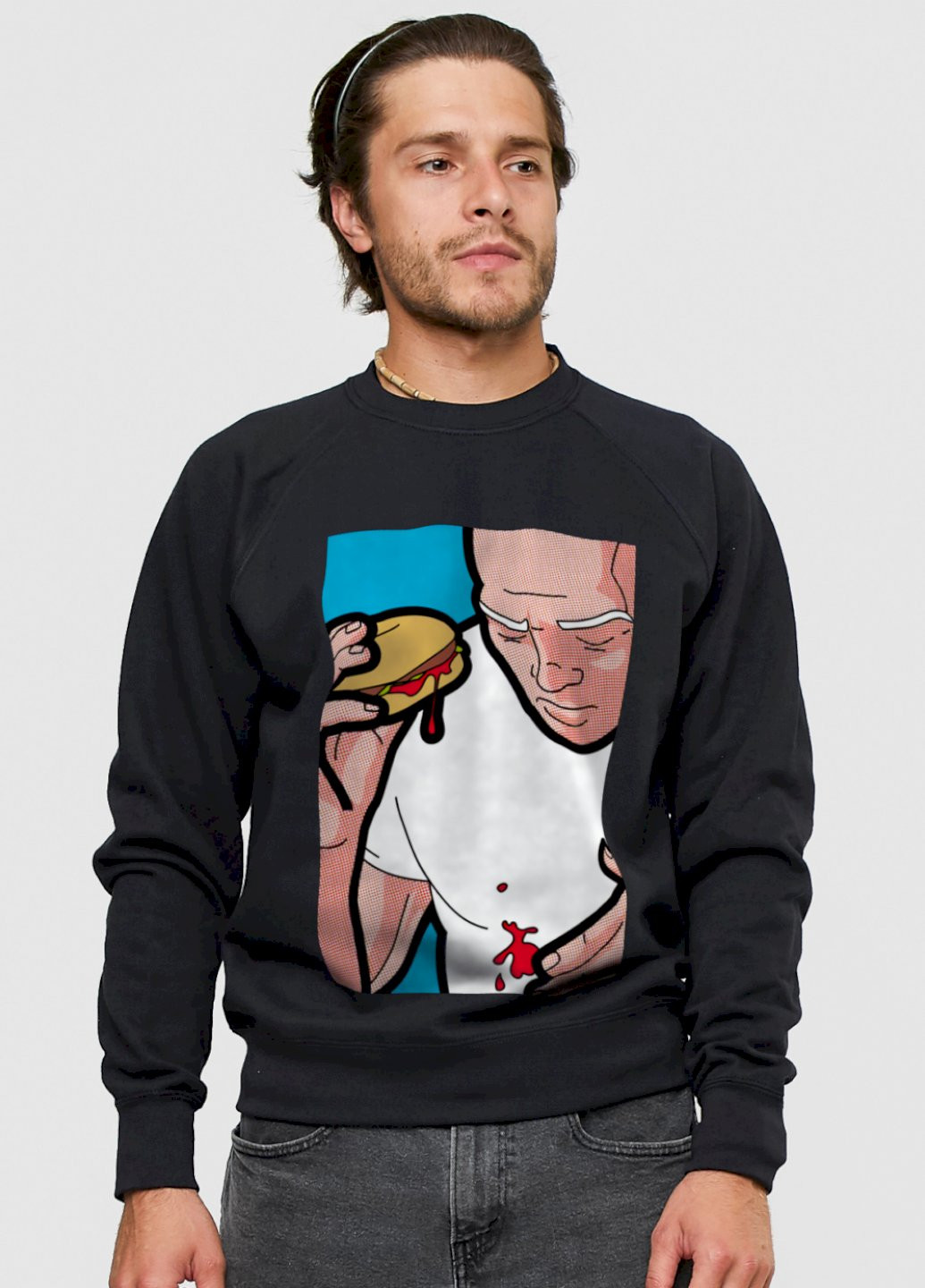 Черный свитшот мужской YAPPI (198688906)