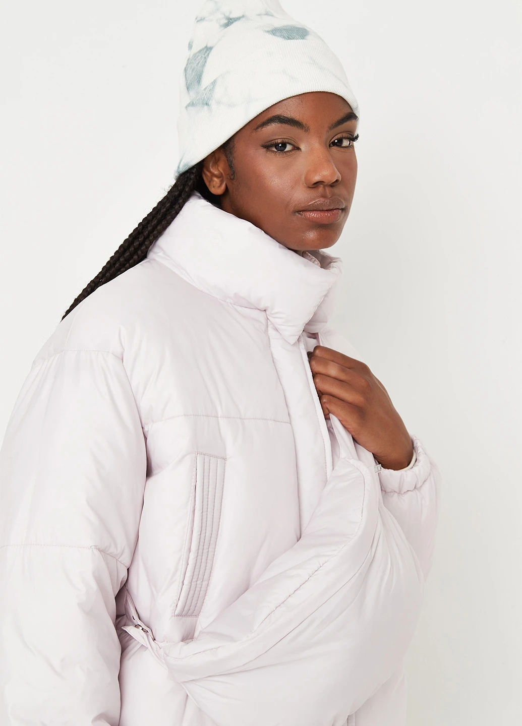 Светло-розовая зимняя куртка Missguided