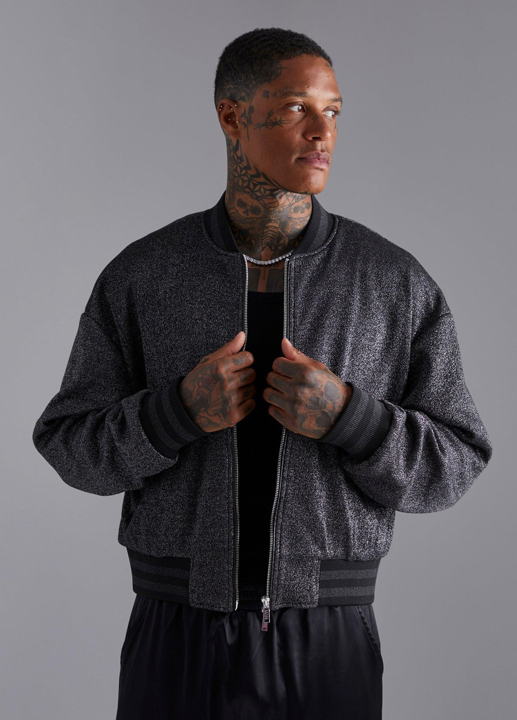 Бомбер Boohoo на молнии (301194486)