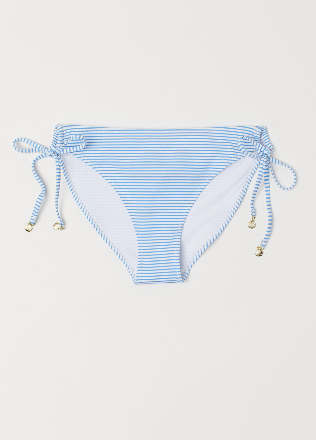 Белые купальные трусики в полоску H&M