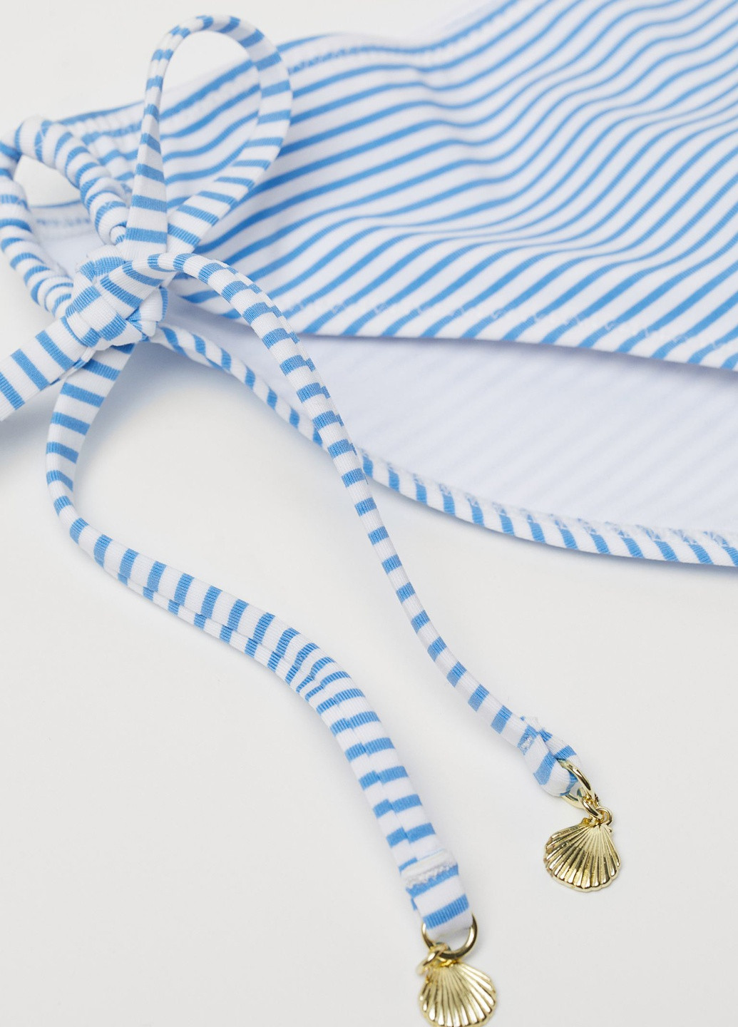 Белые купальные трусики в полоску H&M