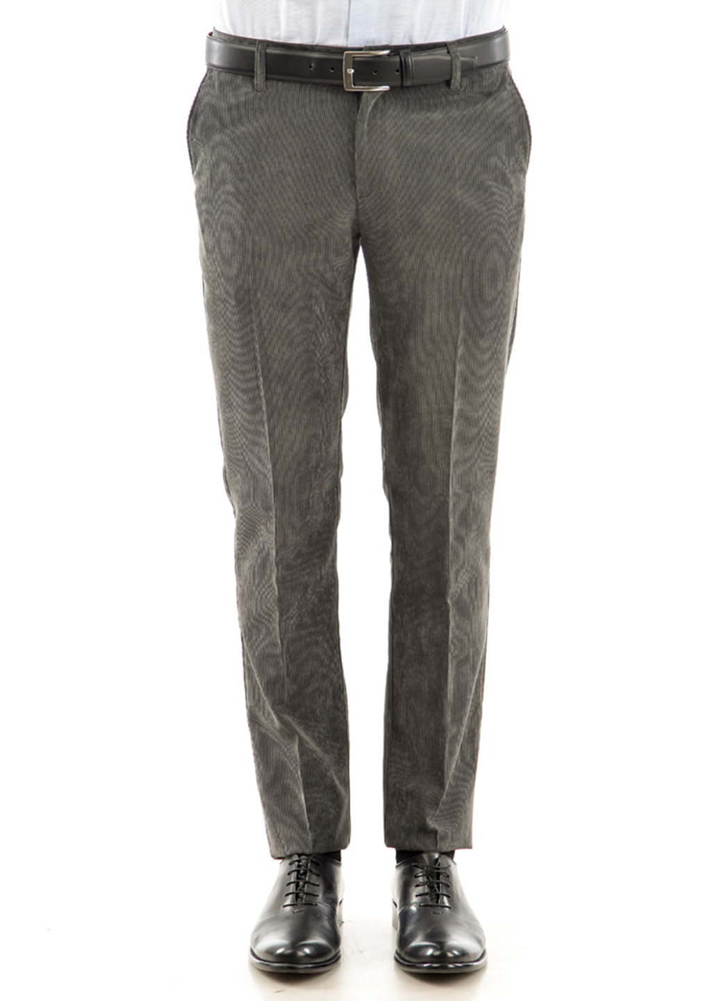 Грифельно-серые классические демисезонные прямые брюки Gregory Arber