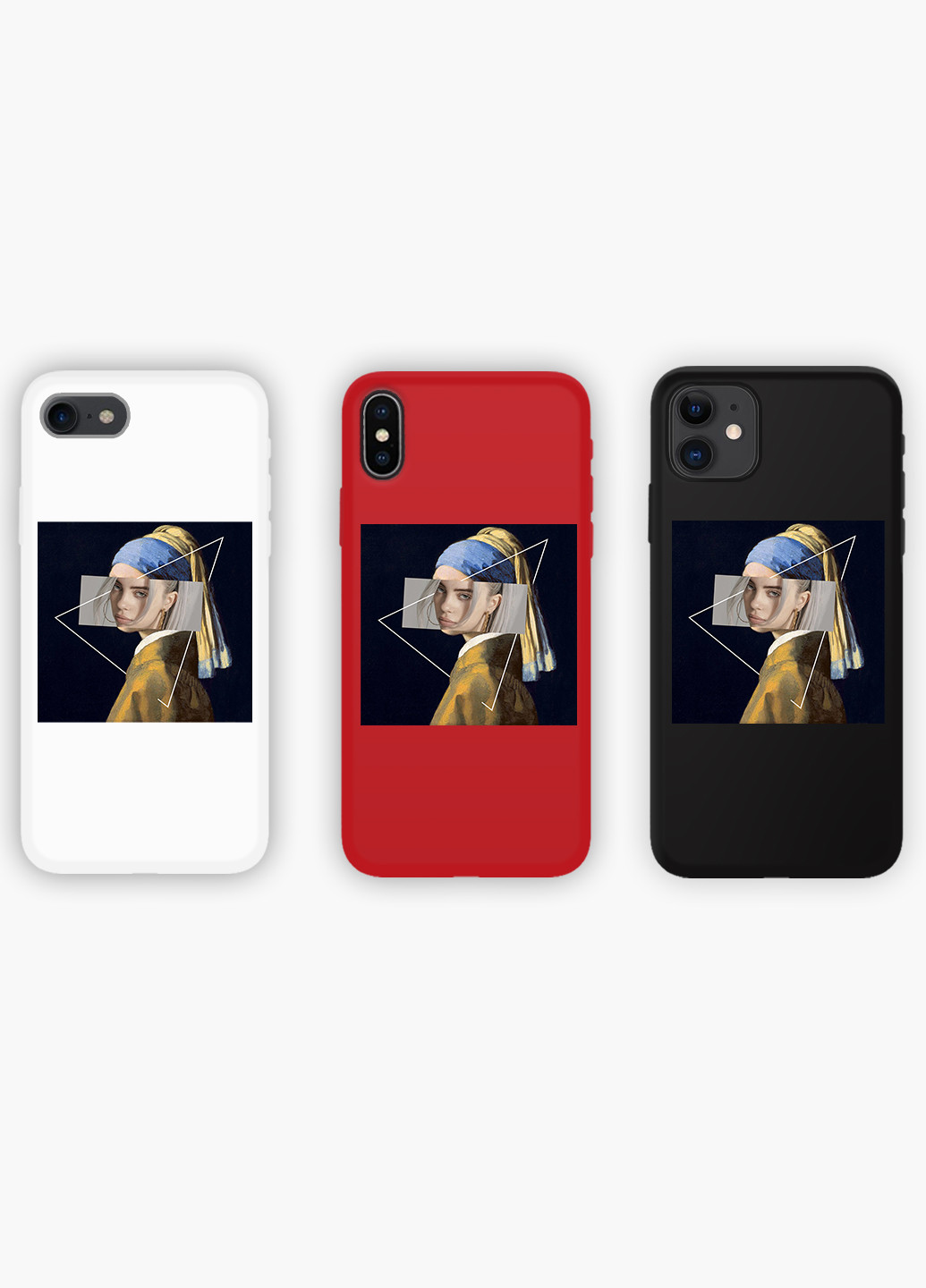 Чехол силиконовый Apple Iphone Xr Билли Айлиш Ренессанс (Billie Eilish Renaissance) Белый (8225-1206) MobiPrint (219357371)