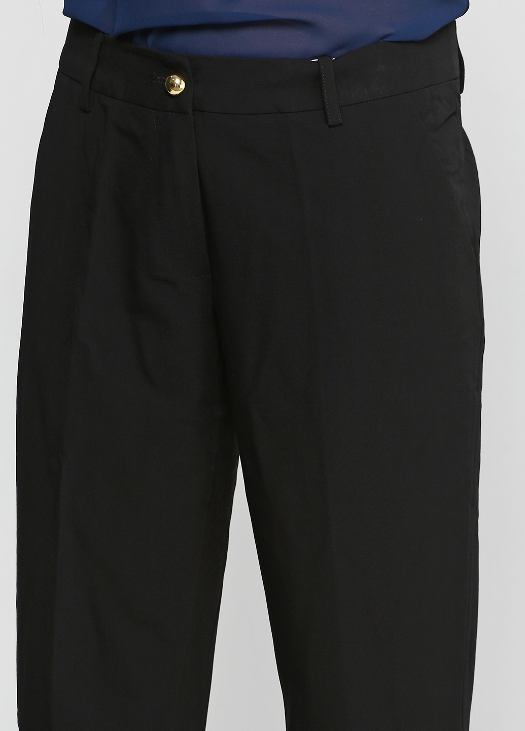 Черные классические демисезонные прямые брюки Silvian Heach