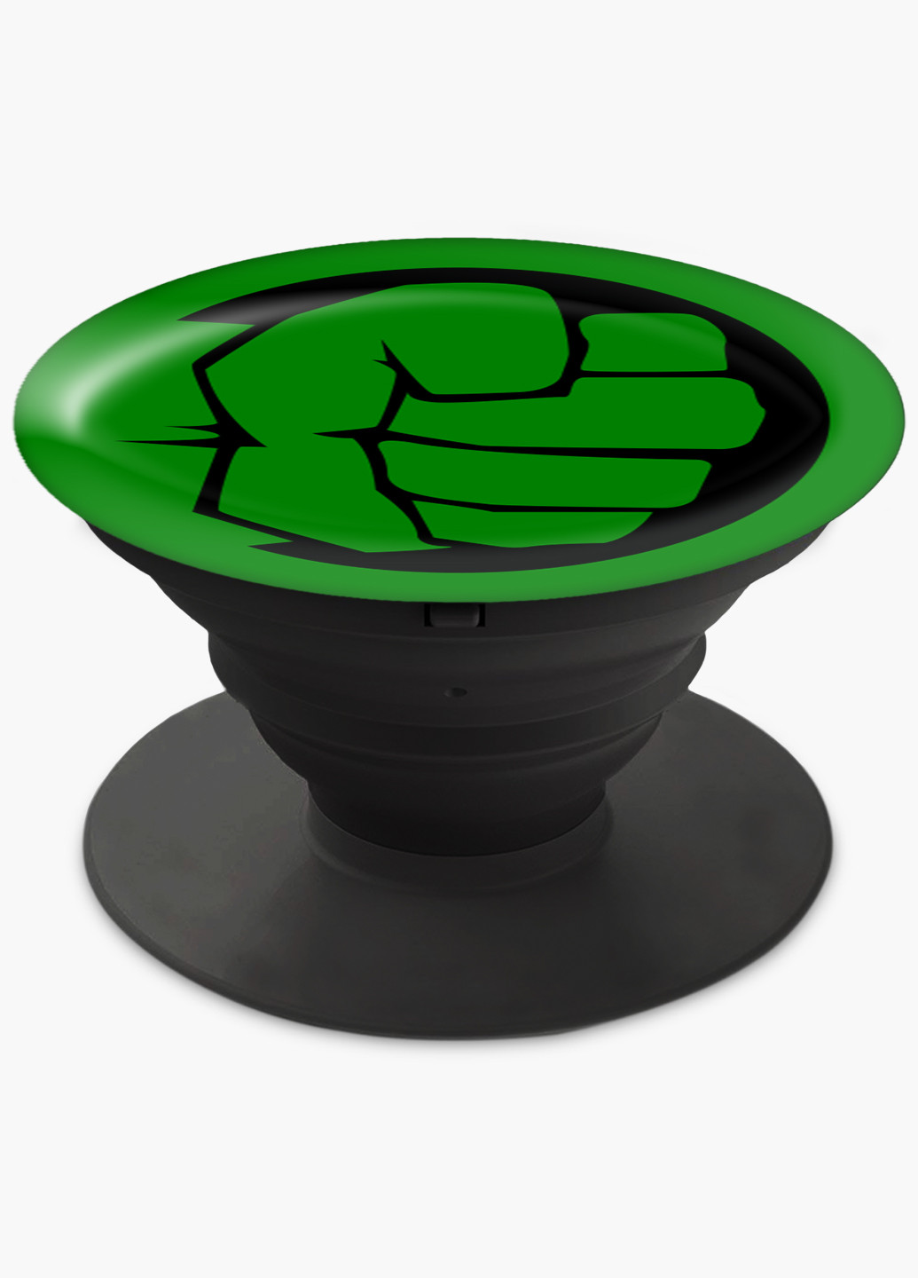 Попсокет (Popsockets) тримач для смартфону Халк Марвел (Hulk Marvel) (8754-1448) Чорний MobiPrint (216748492)