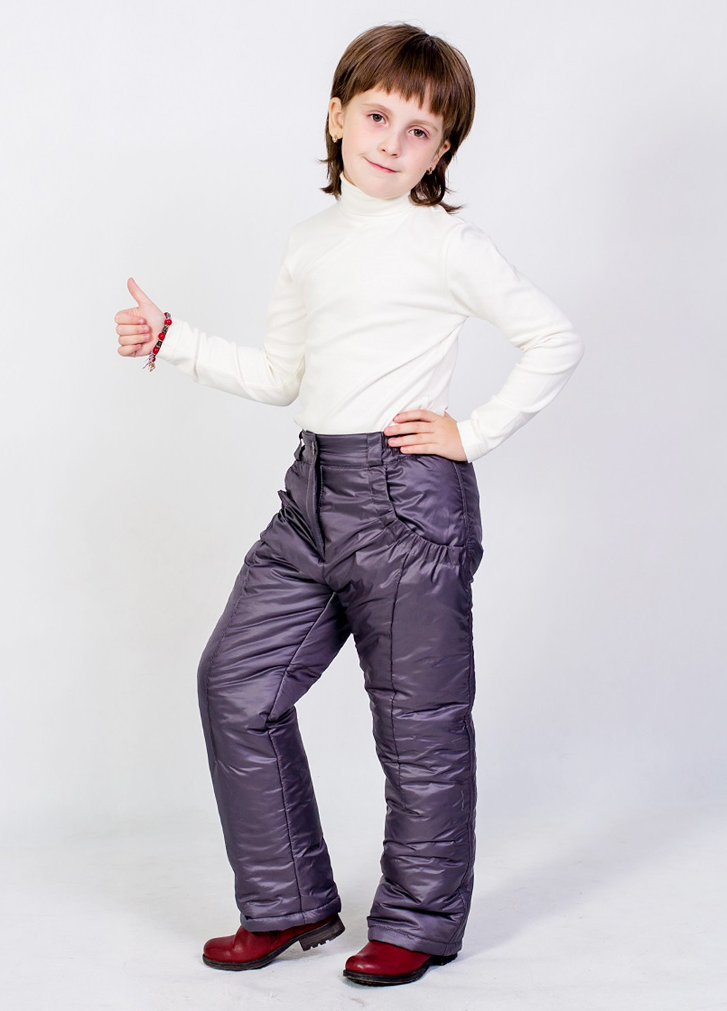 Темно-серые кэжуал зимние прямые брюки Dana