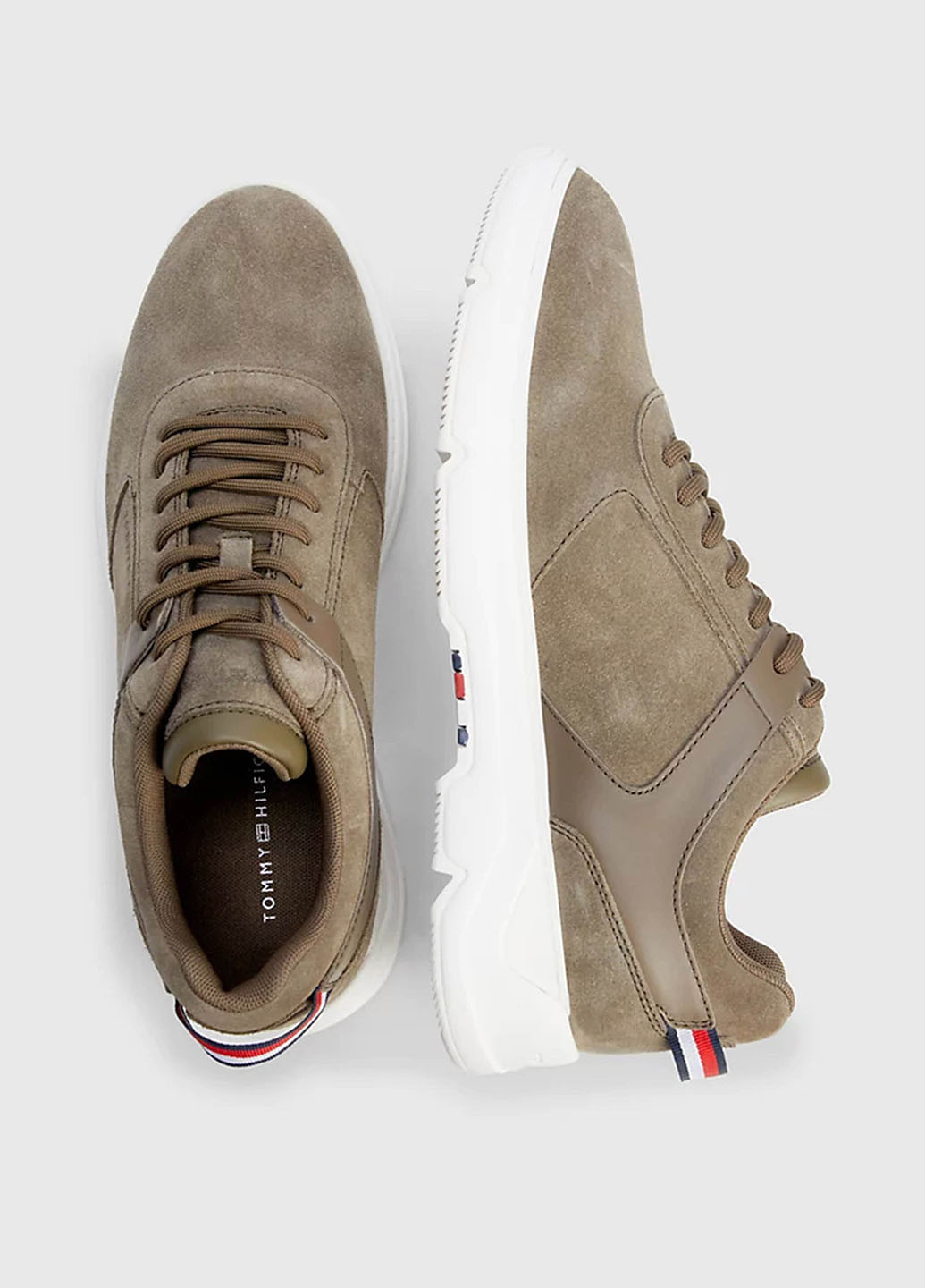 Коричневые демисезонные кроссовки Tommy Hilfiger Core