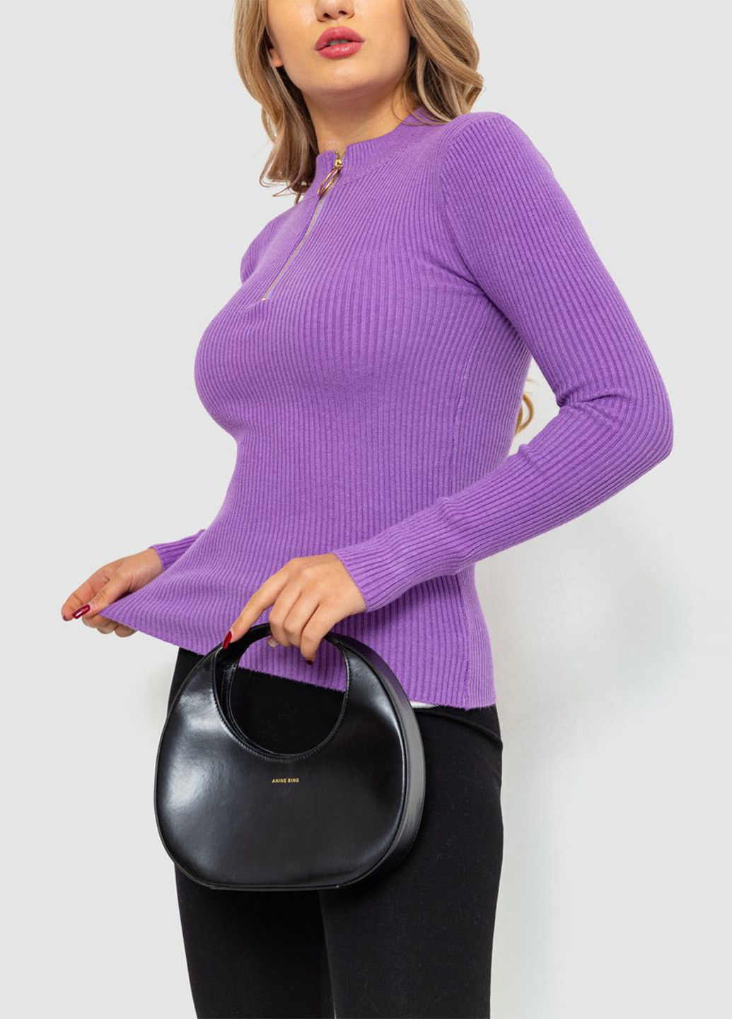 Светло-фиолетовый демисезонный свитер Ager