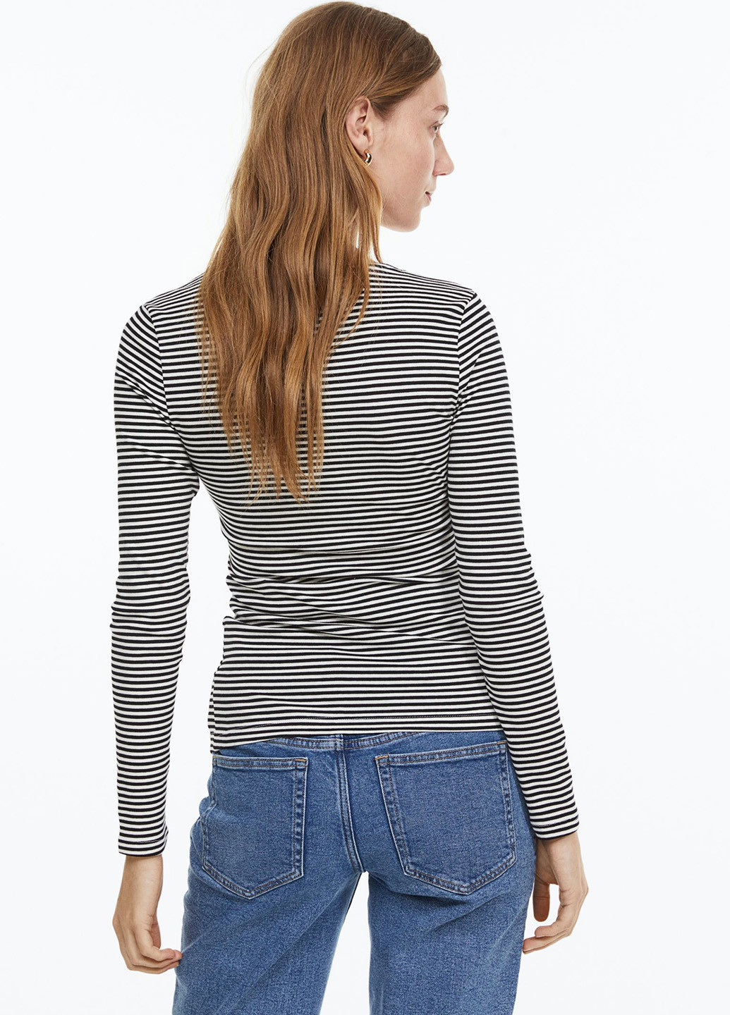 Черно-белый демисезонный пуловер для беременных пуловер H&M