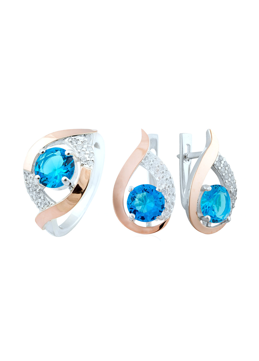Комплект украшений (кольцо, серьги) Silver Style (86636011)