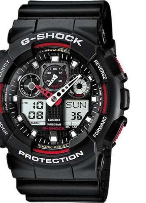 Годинники наручні GA-100-1A4ER спортивні Casio G-Shock (229041329)