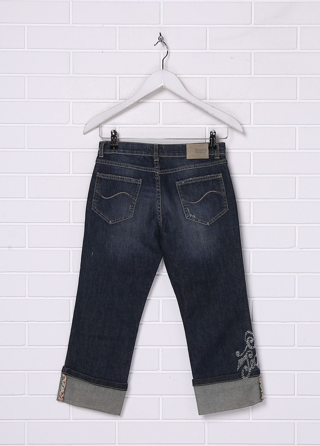 Темно-синие демисезонные прямые джинсы Simonetta Jeans