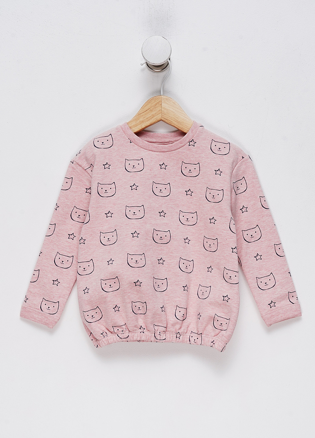 Bellybutton світшот кішки рожевий кежуал бавовна органічна, бавовна