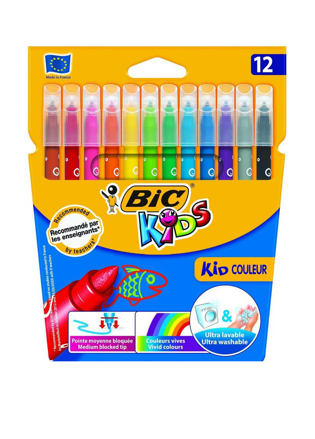 Фломастери Kid Coleour (12 кольорів) Bic (201153141)