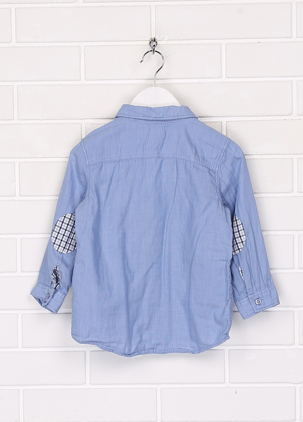 Голубой классическая, кэжуал рубашка в полоску H&M