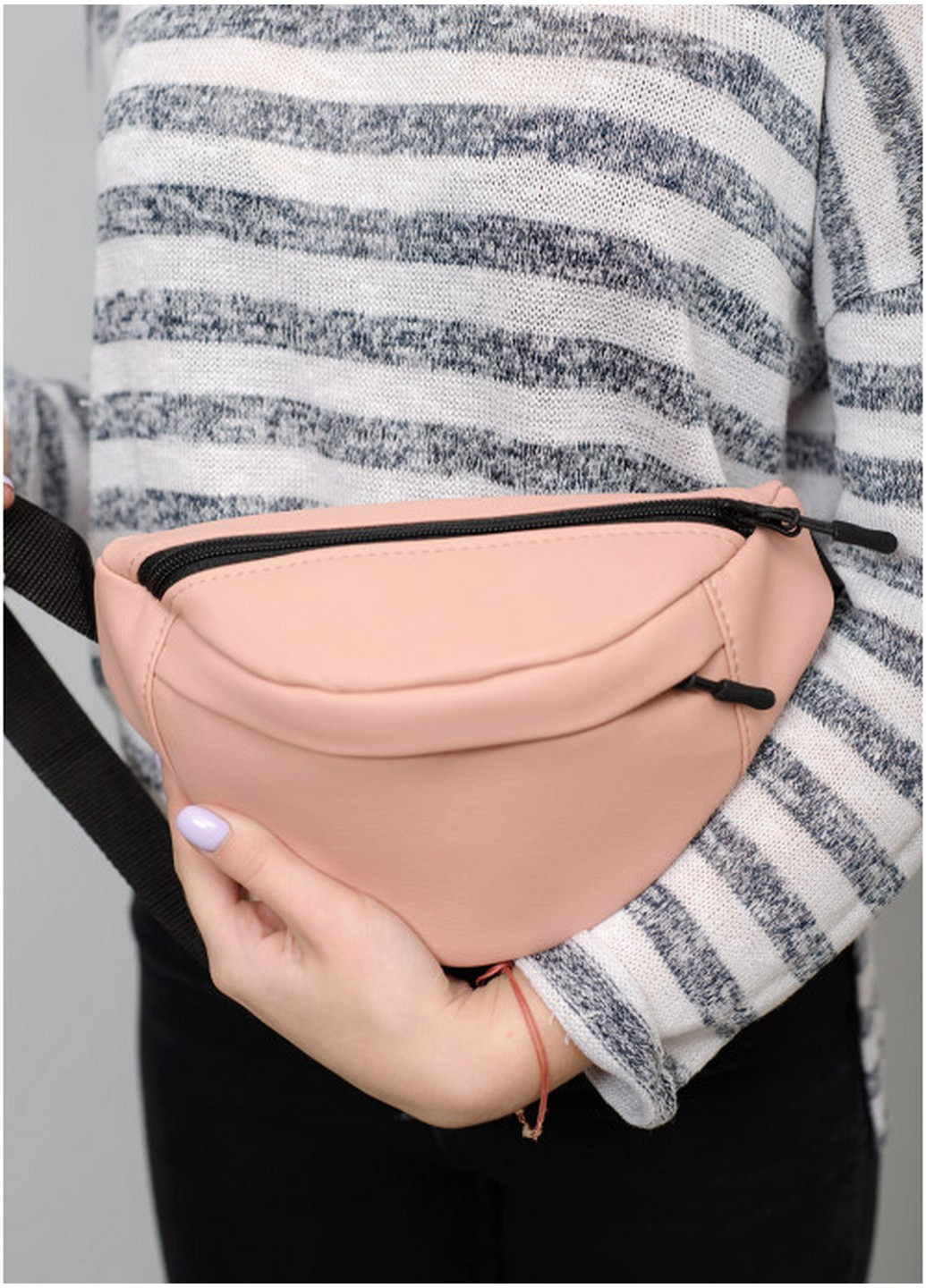 Сумка на пояс (бананка) жіноча 22х12х4 см Sambag (211364524)