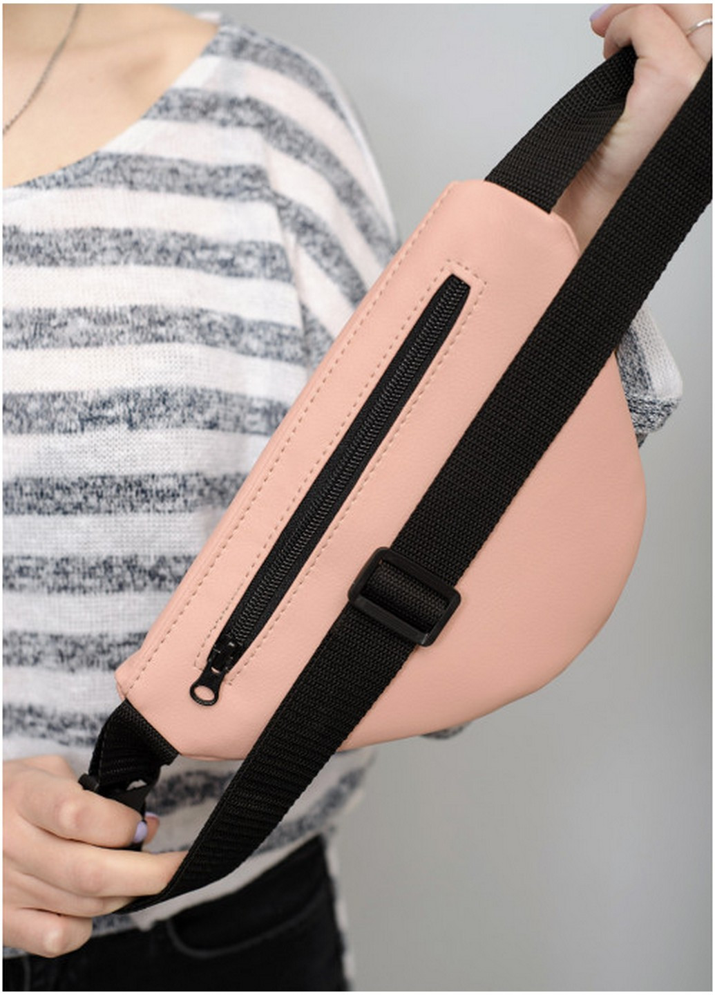 Сумка на пояс (бананка) жіноча 22х12х4 см Sambag (211364524)