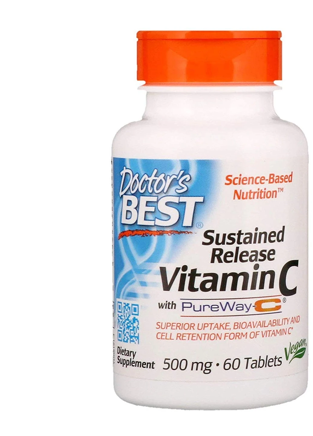 Вітамін C Sustained Release Vitamin C with PureWay-C 500 mg 60 Tablets Doctor's Best (254371904)