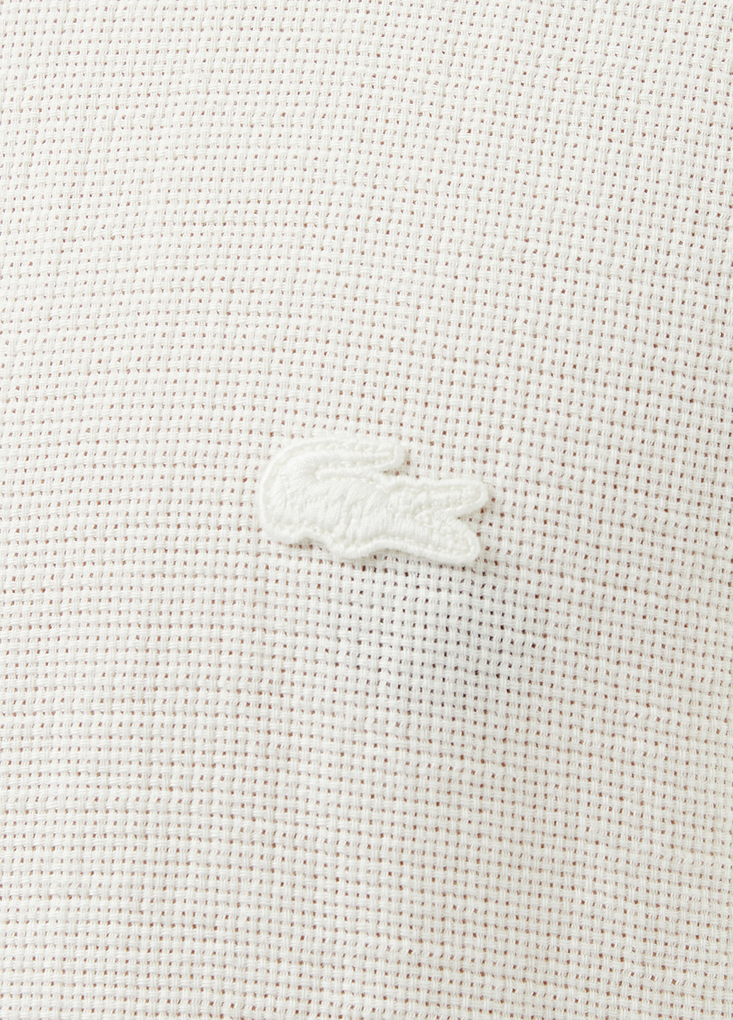 Белая кэжуал рубашка однотонная Lacoste