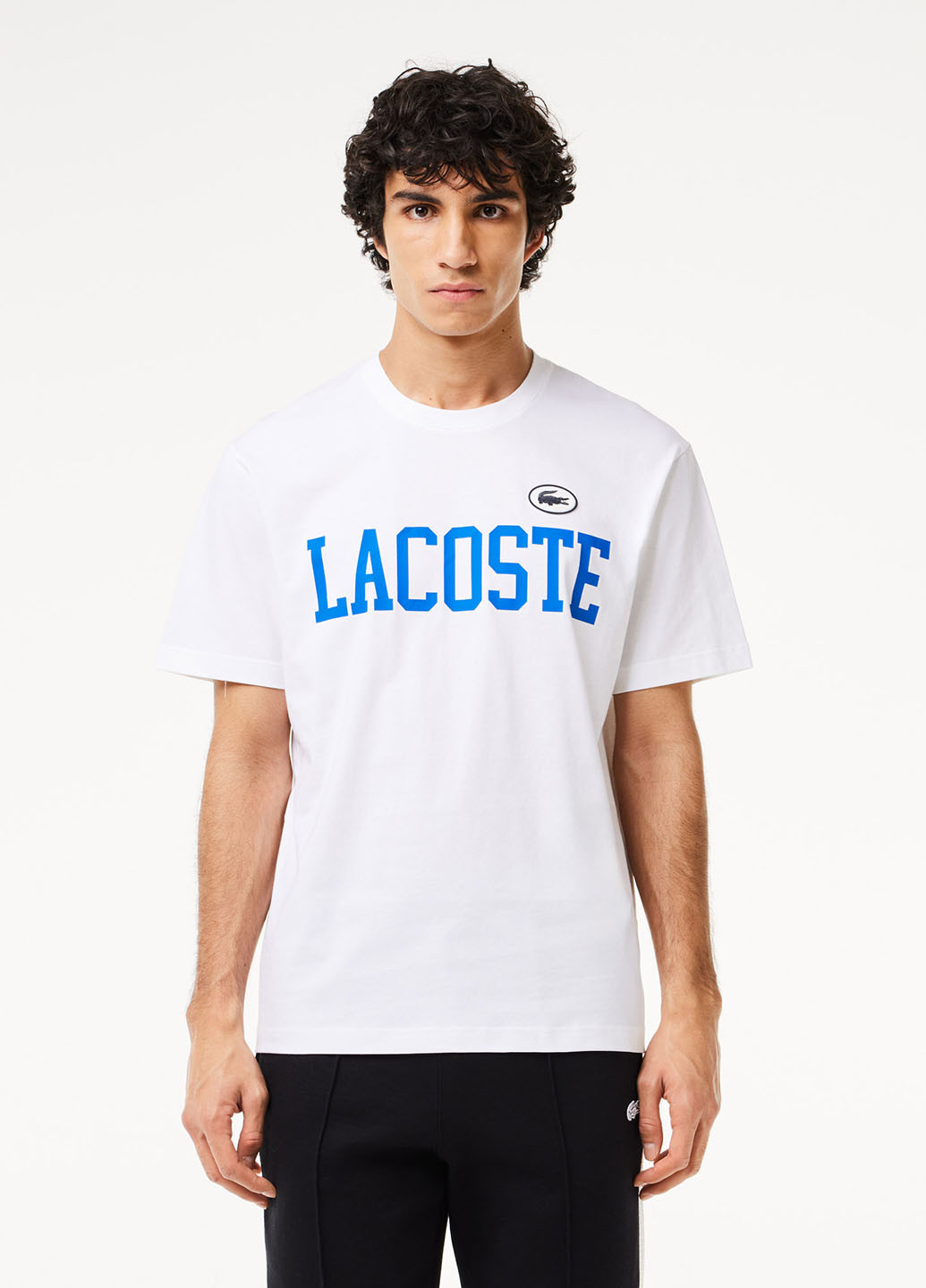 Белая футболка Lacoste