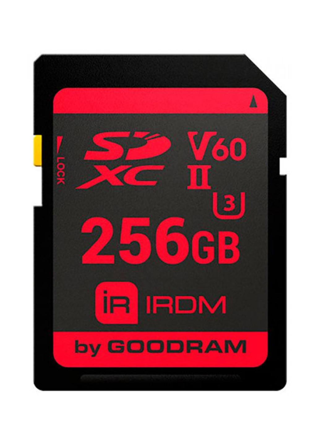 Карта памяти Secure Digital 256Gb IRDM SDXC V60 UHS-II U3 Retail (IR-S6B0-2560R11) Goodram карта памяти goodram secure digital 256gb irdm sdxc v60 uhs-ii u3 retail (ir-s6b0-2560r11) (138914842)