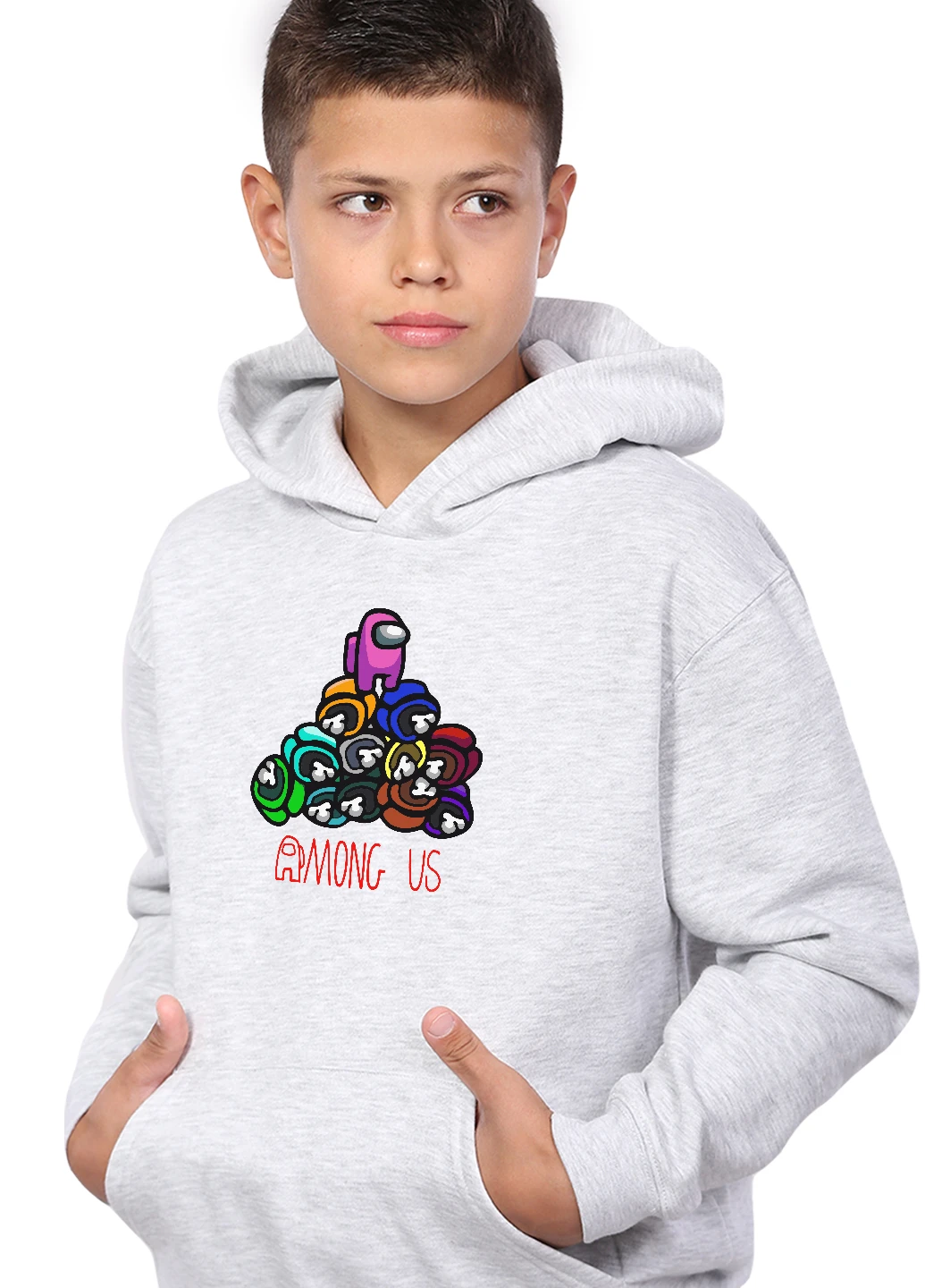 Худі для хлопчика Амонг Ас (Among Us) Кенгуру дитячий (9298-2594) MobiPrint (219027582)