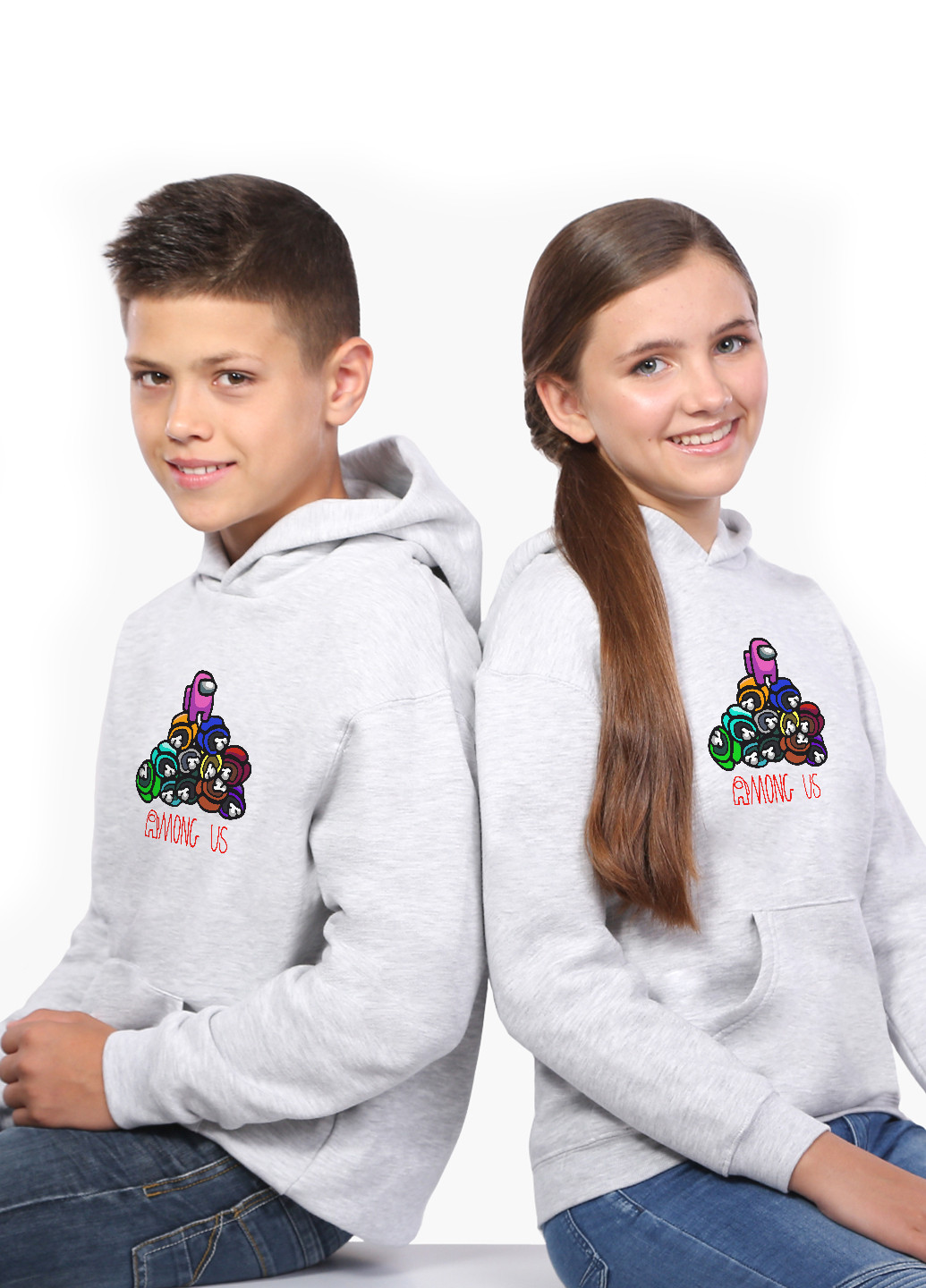 Худі для хлопчика Амонг Ас (Among Us) Кенгуру дитячий (9298-2594) MobiPrint (219027582)