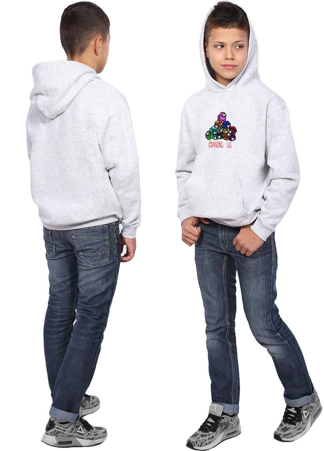 Худі для хлопчика Амонг Ас (Among Us) Кенгуру дитячий (9298-2594) MobiPrint (219027582)