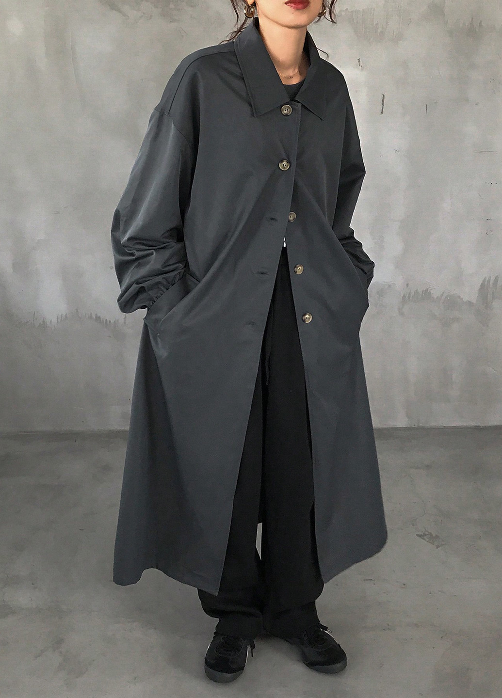 Плащ SHEIN на гудзиках демісезон (332709605)