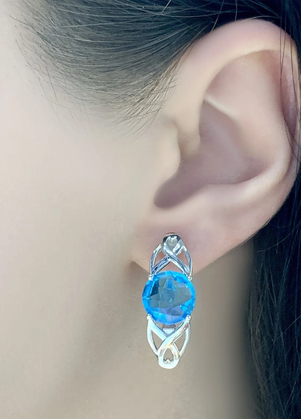 Сережки Silver Flame (152533378)