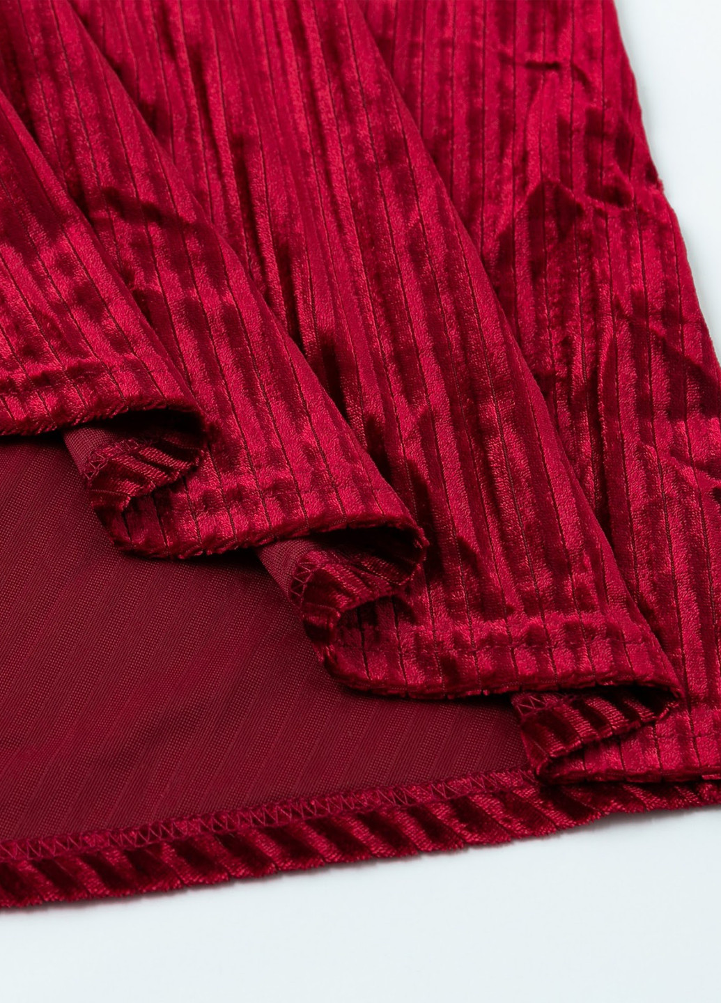 Бордовое кэжуал платье на запах SHEIN однотонное