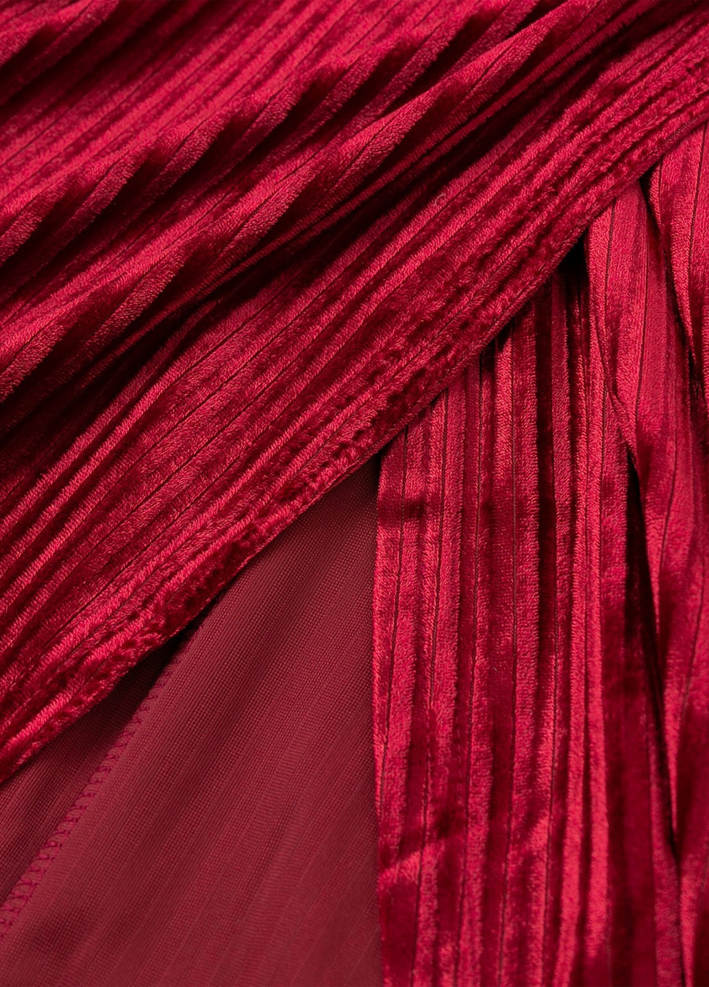 Бордовое кэжуал платье на запах SHEIN однотонное