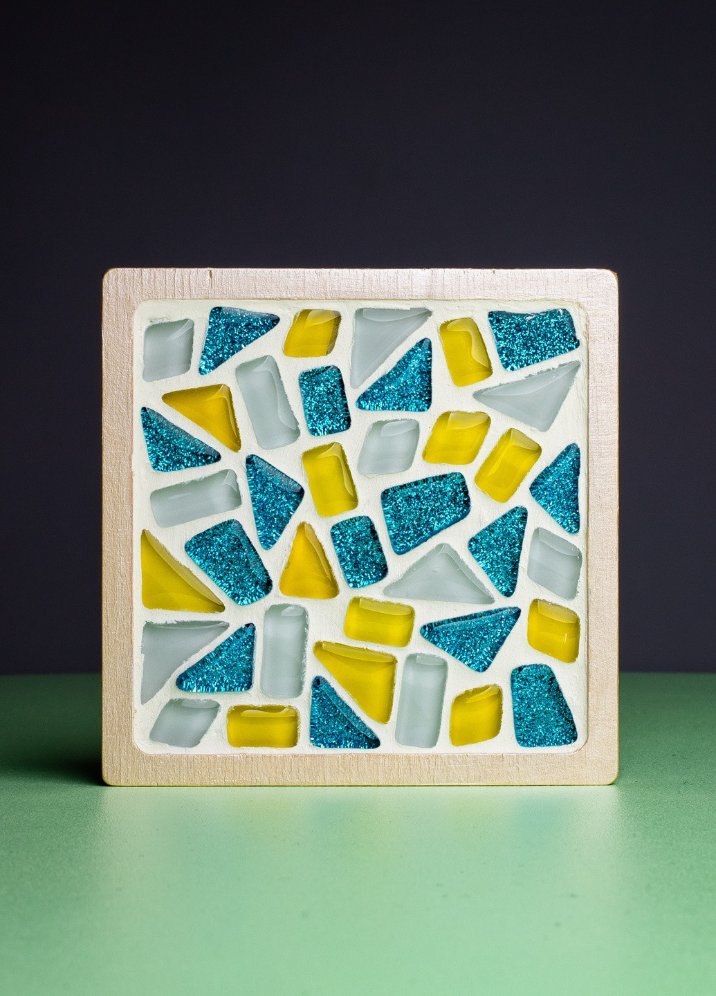 Стеклянная мозаика Cup Coaster (Square) Подставка для чашек (квадратные) MA1002 Mosaaro (253876006)