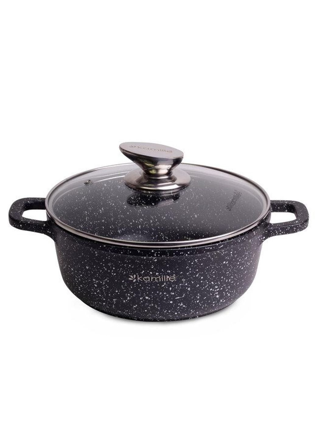 Кастрюля из литого алюминия с антипригарным покрытием 2.3 л KM-4404 Kamille (253542399)