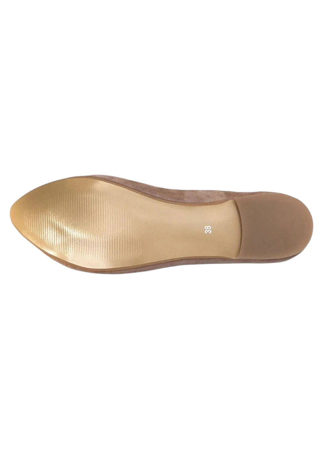 Жіночі балетки Maria Tucci | кавові однотонні без декору натуральна замша (333057501)