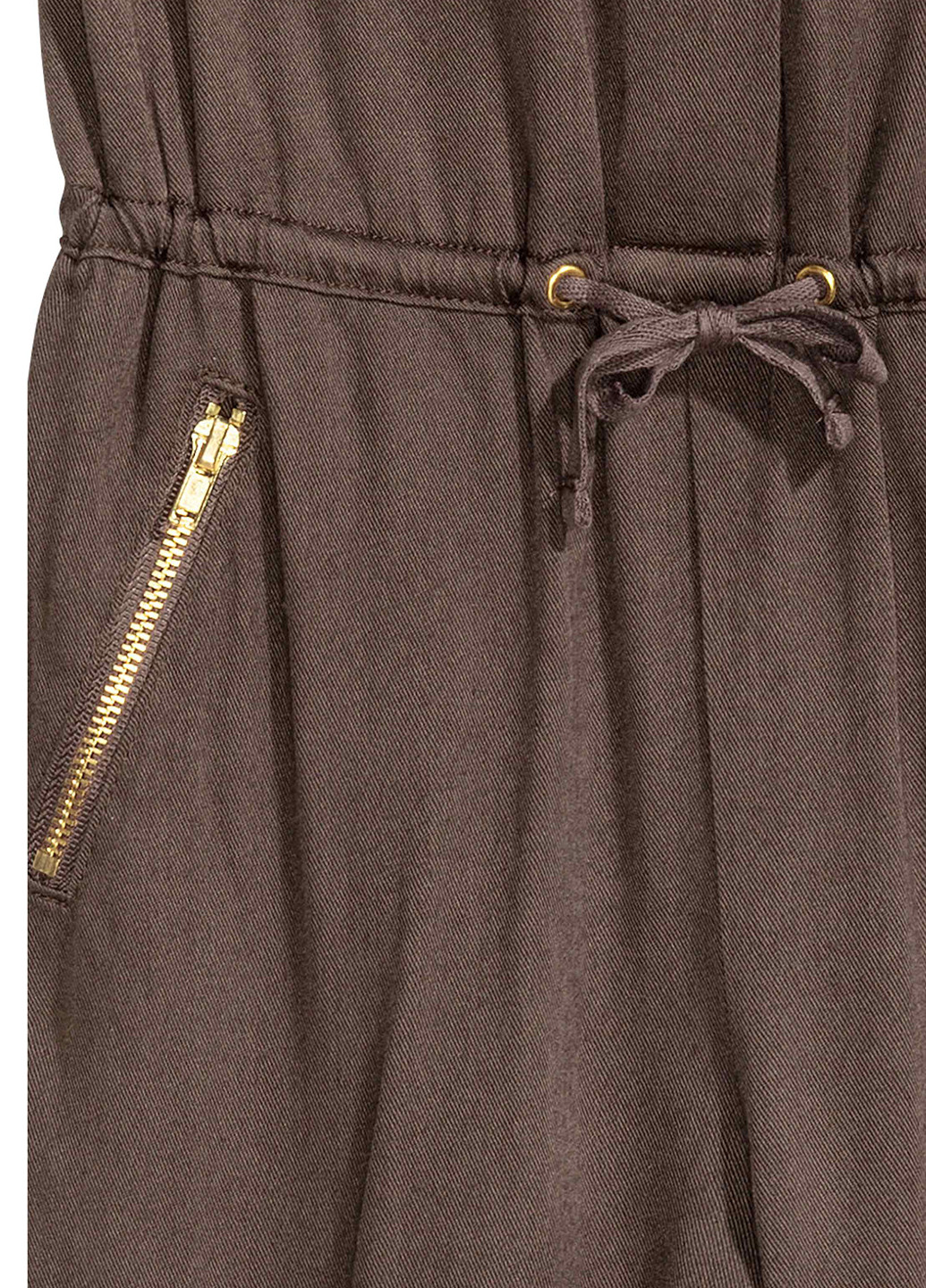 Комбинезон H&M комбинезон-брюки тёмно-коричневый кэжуал