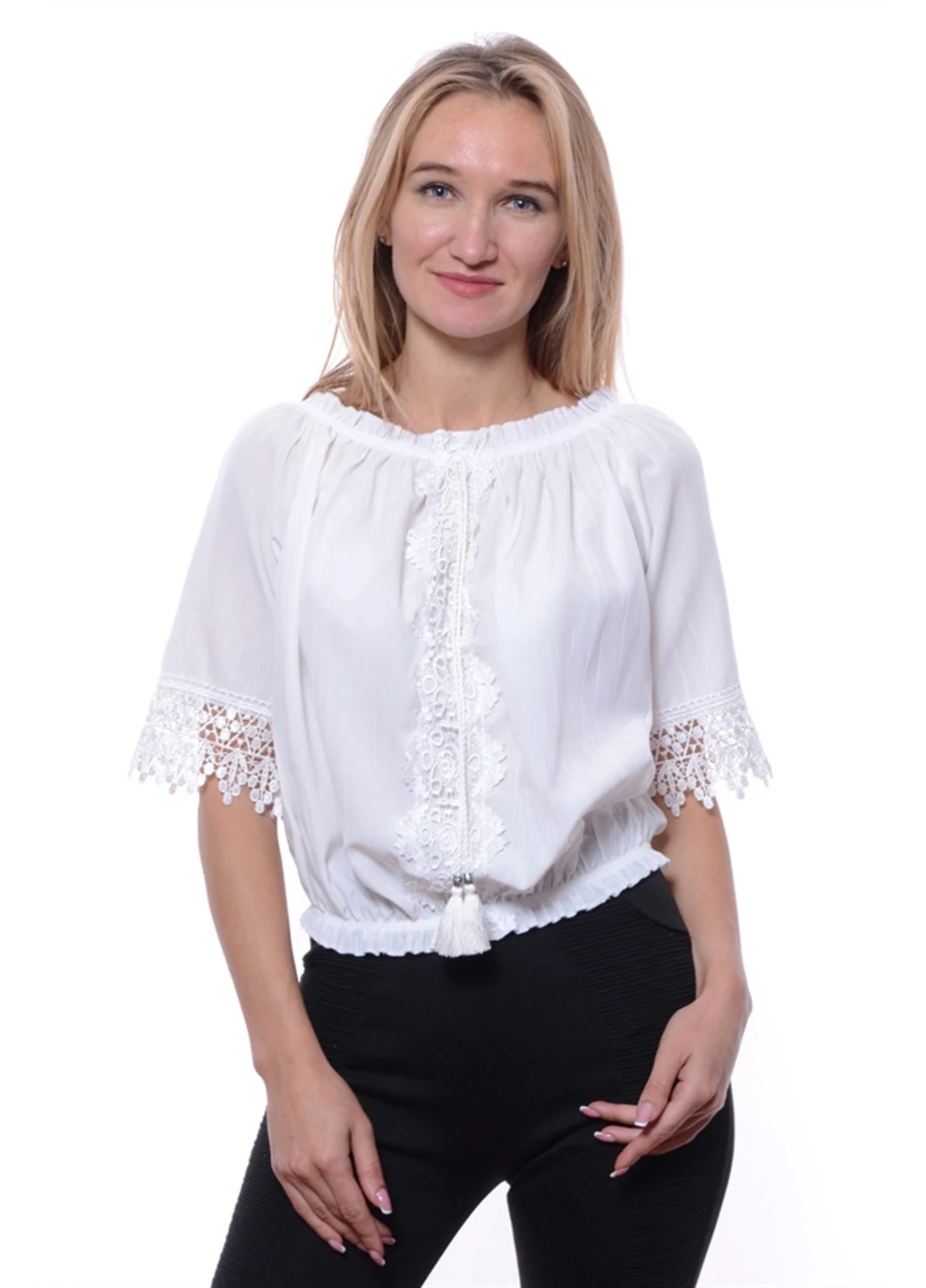 Молочная блуза Rossana