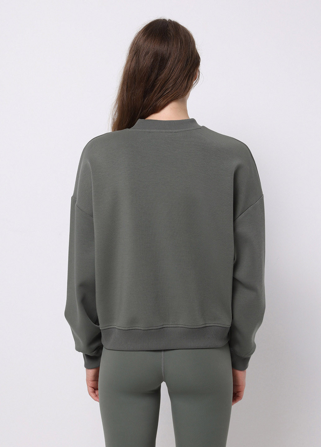 Хакі світшот Colin's напис без декору (368128433)