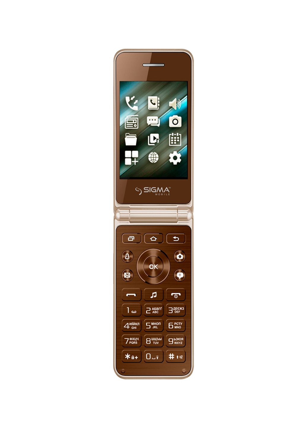 Мобільний телефон X-style 28 Flip gold-mokka (4827798524657) Sigma mobile x-style 28 flip gold-mokka (4827798524657) (130940047)