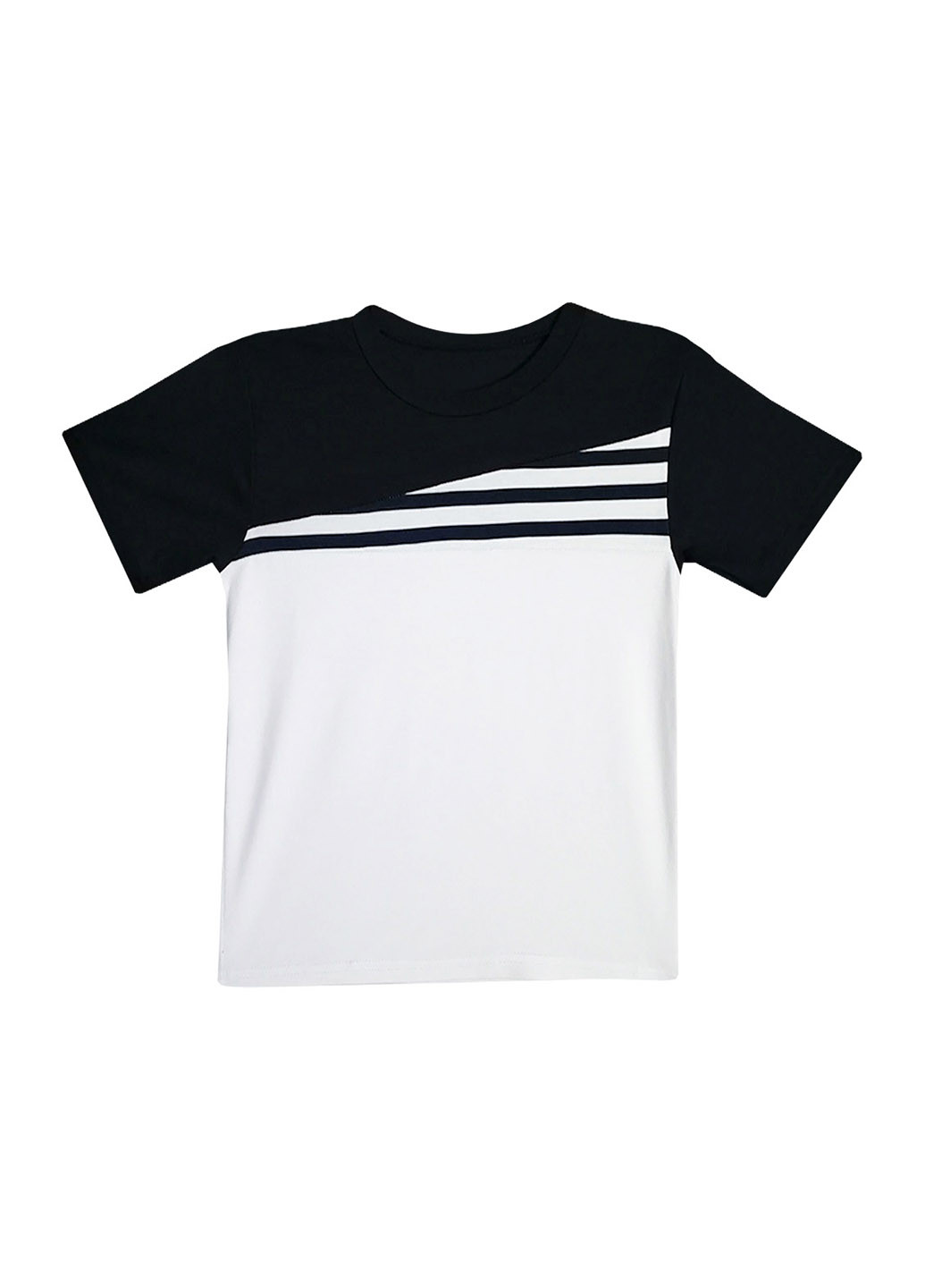 Черно-белая летняя футболка Клим