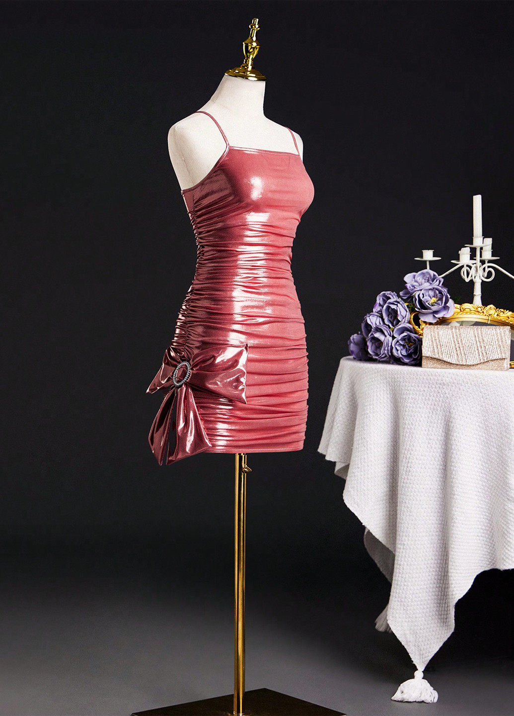 Вишнёвое платье SHEIN (316506172)