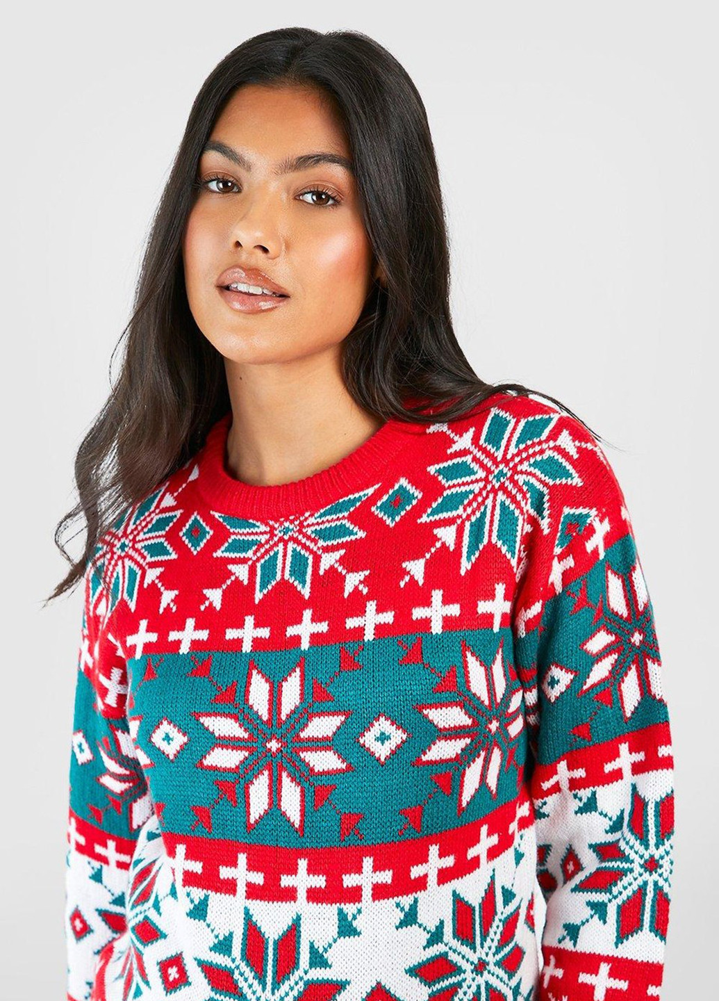 Червоний зимовий джемпер джемпер Boohoo