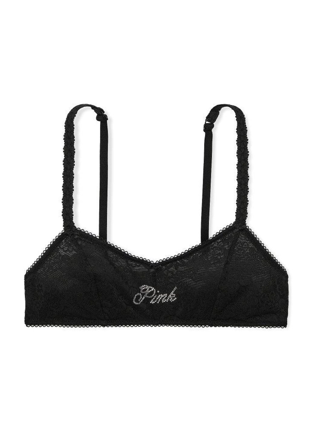 Черный демисезонный комплект (бюстгальтер, трусики) Victoria's Secret