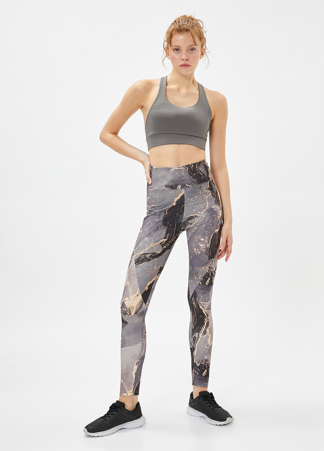 Серые демисезонные леггинсы KOTON