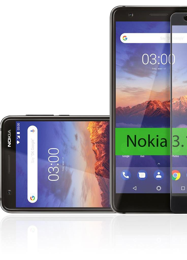 Скло захисне для Nokia 3.1 Black (VTPGS-N31B) Vinga (203983381)
