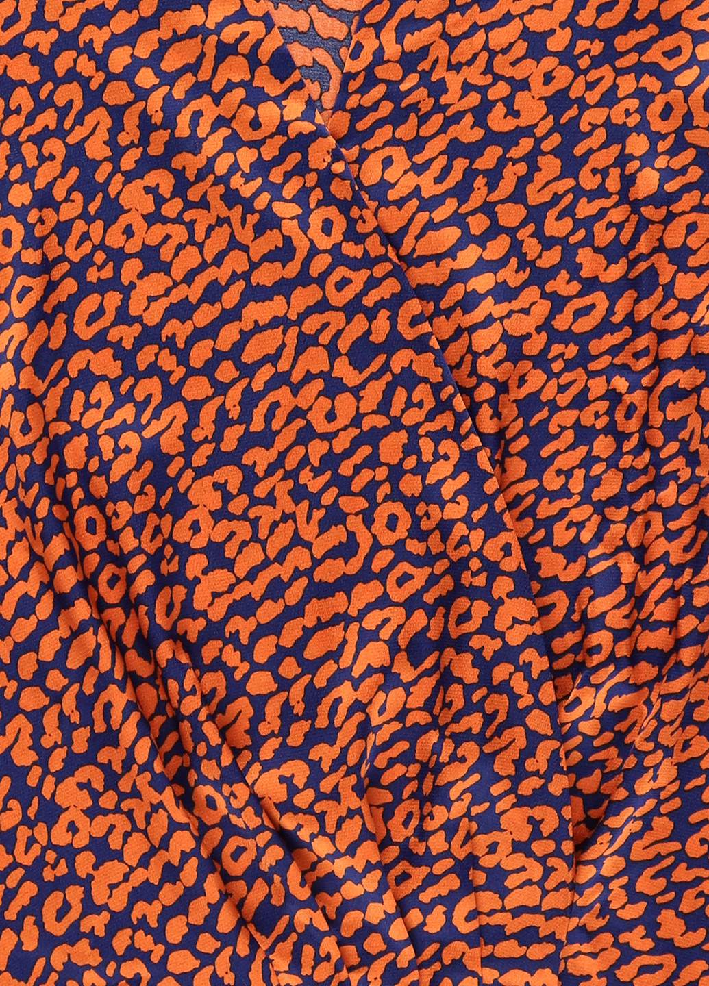 Помаранчева блуза на запах Forever Unique